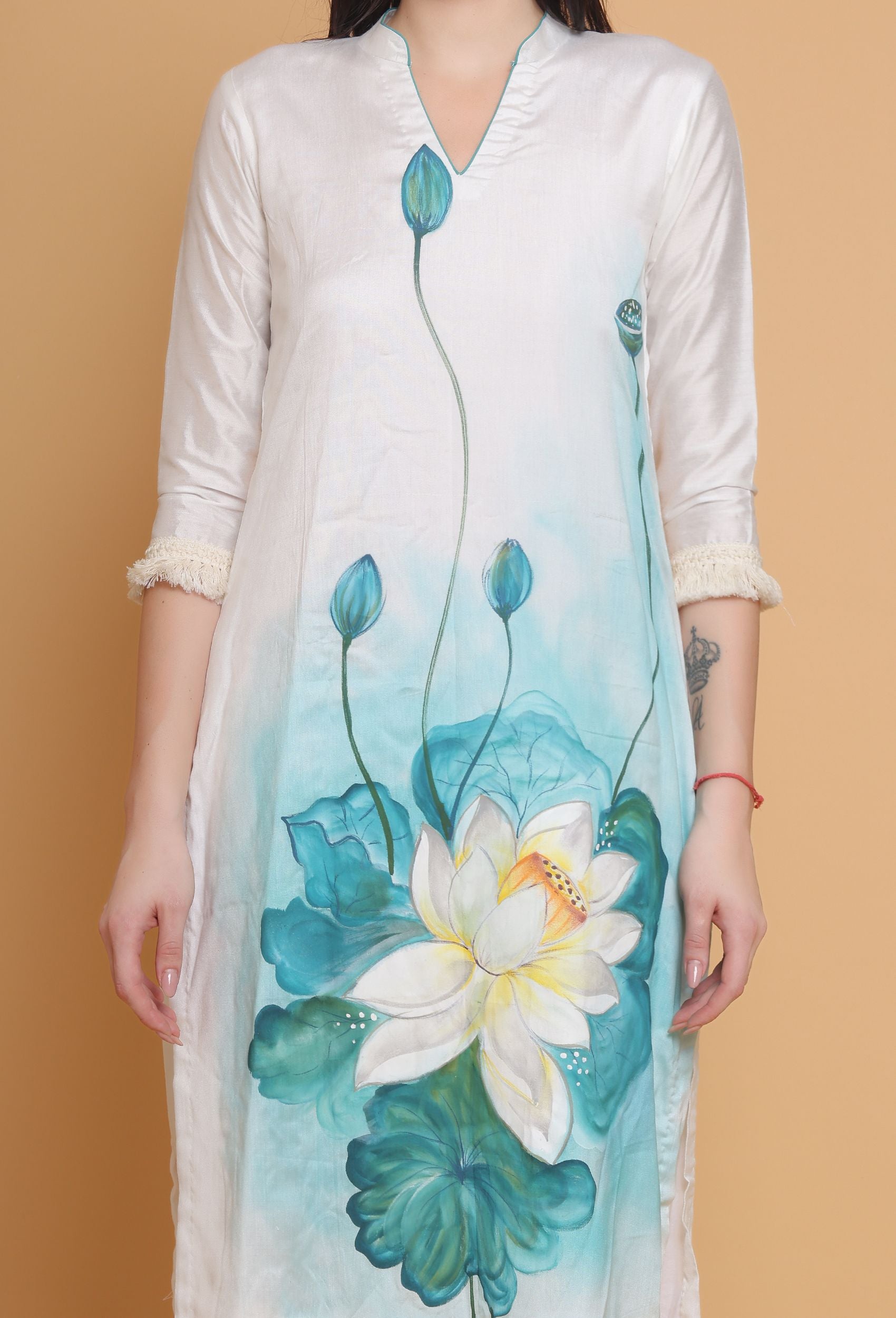 Hand painted kurtis outlet online